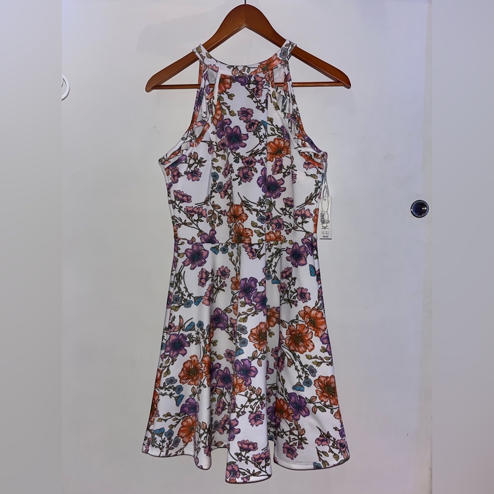 No Boundaries Floral Print Sleeveless Dress